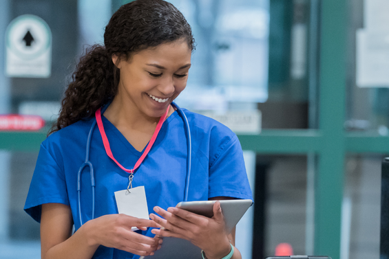 Keyboard and stethoscope