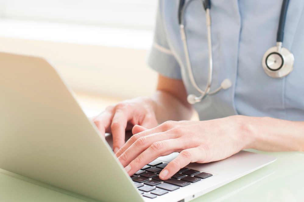 Keyboard and stethoscope